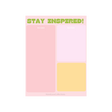 Stay Inspired Notepad