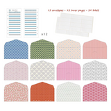 12 Letter Style Envelope Packs