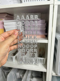 Rhinestone Alphabet Stickers