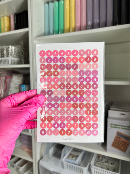 Cute Alphabet Sticker Sheets